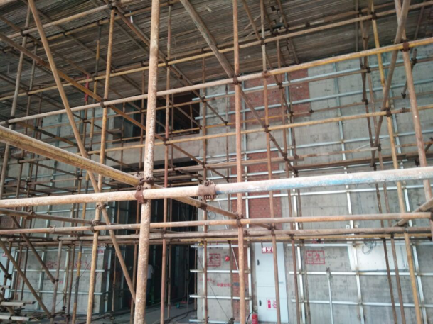 朗天通訊，室內(nèi)裝修工程，墻面處理